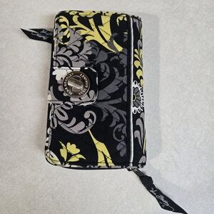 Vera Bradley Baroque Turn Key Lock Wallet